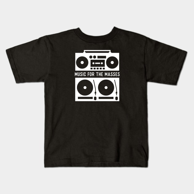 Music for the Masses Kids T-Shirt by RussellTateDotCom